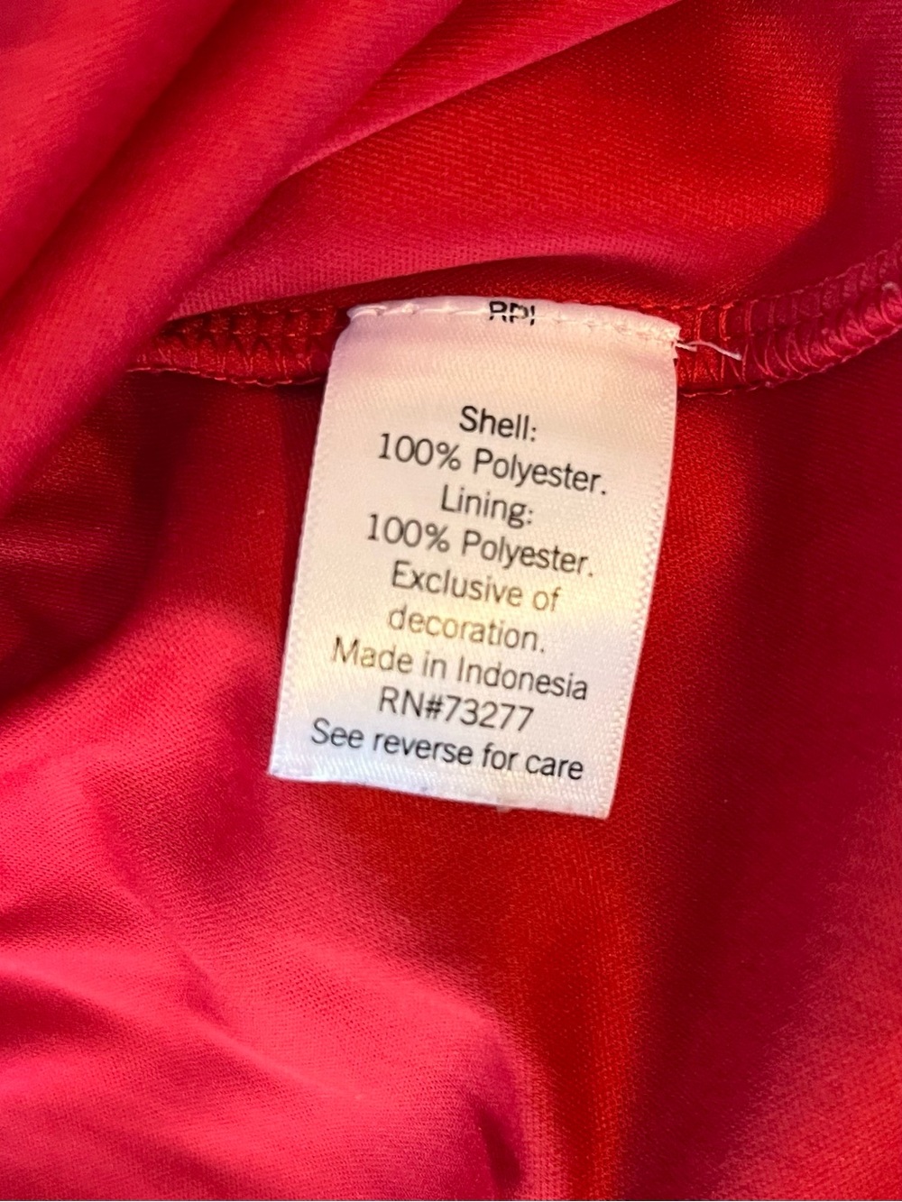 Nine West Red V-Neck Long-Sleeve Smocked Waist Dress - Picture 4 of 8